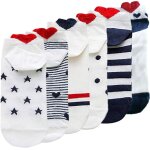 Mevronisshop - 6 paires chaussettes femme coeur fantaisie chaussette basses femme courtes invisibles ...