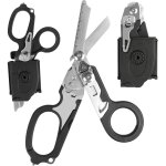 Mevronisshop - ciseaux de traumatologie pliables multifonctionnels 6 en 1 avec etui en cuir compatible ...