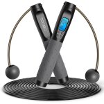 Mevronisshop - corde a sauter sport, sans fil avec compteur, jump rope r�glable avec kilom�tre kilom�trique ...