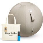 Mevronisshop - sige ballon - ballon ergonomique bureau & yoga chaise ballon en taille 55cm 65cm 75cm ...