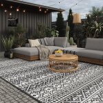 Mevronisshop - tapis d'ext�rieur 250x300 cm, r�sistant a la pluie, imperm�able, l�ger 2, 7 kg, couverture ...
