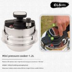Mijoteuse a haute pression cls 1. 2l portable 1 - 2 personnes pour camping et usage domestique avec plaque ...