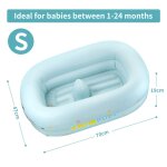 Mini baignoire gonflable pour bb, bassin de bain pour bb, sige de bain pour enfants, baignoire souple ...