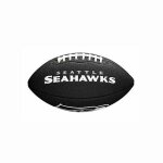 Mini ballon de football amricain wilson soft touch nfl team logo seattle seahawks noir