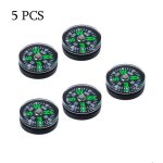 Mini boussole pour paracorde, 5 / 10 pices, coquille rigide remplie, pour bracelet de montre, pour camping ...