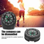 Mini boussole de poche avec bouton pour bracelet de montre, boussole de survie, randonnée en plein air, ... Mini boussole de poche avec bouton pour bracelet de montre, boussole de survie, randonnée en plein air, ...