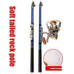 Mini canne a pche feeder tlescopique de 2. 1 a 2. 7m, accessoire de voyage en fiber de carbone frp ...