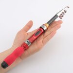 Mini canne a pche en mer a section courte, portable, pour le divertissement en plein air