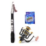 Mini canne a pêche de mer ultra courte portable, ensemble combo de fil de pêche abs + métal, kit de matériel ... Mini canne a pêche de mer ultra courte portable, ensemble combo de fil de pêche abs + métal, kit de matériel ...