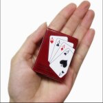 Mini cartes de poker mignonnes, dcoration de maison, jeu de jeu cratif, cadeau pour enfant, escalade ...