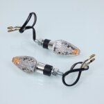 Mini clignotant led 12v one chromé pour moto deux roues / homologué ce neuf Mini clignotant led 12v one chromé pour moto deux roues / homologué ce neuf