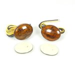 Mini clignotant oeil a leds fum� 12v bihr pour moto ym - 1816led neuf