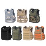 Mini gilets de chasse miniatures molle pour bouteille de bi�re, refroidisseur personnel r�glable, couverture ...