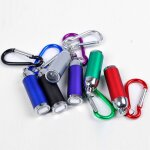Mini lampe de poche ultra lumineuse a led, portable, avec porte - cl en aluminium, pour le camping, ...