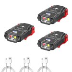 Mini lampe de sauna a capteur led, chapeau a pince, lumire de capuchon, aste par usb, angle rglable, ...
