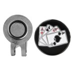 Mini marqueur de balle magntique de golf en mtal durable, accessoire de clip de visire de chapeau ...