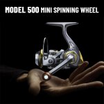 Mini moulinet de p�che a tambour fixe adapt� a la pratique en mer