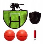 Mini panier de basket pour trampoline pour enfants avec 2 ballons Mini panier de basket pour trampoline pour enfants avec 2 ballons