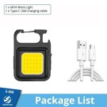 Mini porte - clés cob super lumineux, lampe de chargement, lumières de camping avec aimant, 4 modes d'éclairag ... Mini porte - clés cob super lumineux, lampe de chargement, lumières de camping avec aimant, 4 modes d'éclairag ...