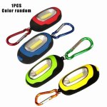 Mini porte cls led cob, 3 modes de rglage, lampe torche avec mousqueton pour l'extrieur