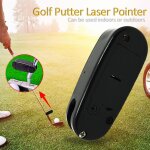 Mini putter de golf noir pointeur laser pour l'entraînement, correcteur de ligne de visée, outil d'amélioratio ... Mini putter de golf noir pointeur laser pour l'entraînement, correcteur de ligne de visée, outil d'amélioratio ...