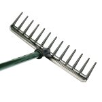 Mini rteau de golf en plastique solide de 35cm, rteau de paysage de jardin