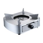 Mini r�chaud a alcool de camping, br�leur a alcool en laiton avec support en aluminium pour randonn�e ...