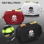 Mini sac a main de golf avec 2 porte - t - shirt, pochette de rangement, portable, tte de mort, fermeture ...