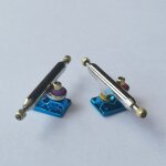 Mini skateboard kingpin professionnel, taille 34mm, pour skateboard - type bleu Mini skateboard kingpin professionnel, taille 34mm, pour skateboard - type bleu