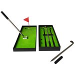 Mini stylo a bille de bureau club de golf, ensemble de stylos a bille, cadeau de bureau avec drapeau