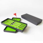 Mini stylo a bille de bureau club de golf, ensemble de stylos a bille avec drapeau, cadeau de bureau
