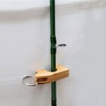 Mini support de canne a p�che a la mouche magn�tique, fixation aux outils de p�che de voiture