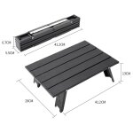 Mini table de camping pliable et portable, pour pique nique en plein air, barbecue, tour de table, ultra ...