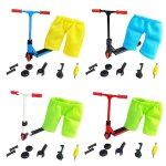 Mini trottinette a doigt en alliage pour enfants, modle avec pantalon, roue de secours, jouet interactif, ...