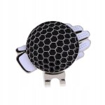Mini modle de visire de golf et pince a chapeau avec machine a balles de golf 3 couleurs noir