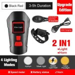 Mise a jour noir rouge - lampe avant etanche chargeur usb avec ordinateur de bord ecran lcd, compteur ... Mise a jour noir rouge - lampe avant etanche chargeur usb avec ordinateur de bord ecran lcd, compteur ...