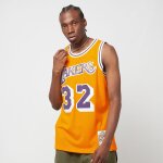 Mitchell & ness nba swingman jersey los angeles lakers 1984 - 85 magic johnson homme maillots orange ...