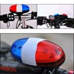 Comme montré - bicycle 6 clignotant led 4 sons de sirène de police trompette klaxon vélo arrière feu ... Comme montré - bicycle 6 clignotant led 4 sons de sirène de police trompette klaxon vélo arrière feu ...