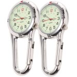 Montre dalpinisme avec mousqueton et cadran fluorescent pour la randonne montre gousset blanche