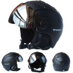 Moon - casque de ski professionnel demi - couvert pour homme et femme, moul intgralement, casques de ...