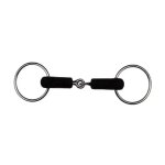 Mors 2 anneaux bris� en caoutchouc pour cheval feeling
