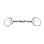 Mors 2 anneaux pour cheval double joint inox horka