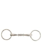 Mors 2 anneaux double br equitationisure pour cheval br equitation satin sense 16 mm 11, 5 cm mixte beige ...