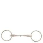Mors 2 anneaux simple br equitationisure pour cheval br equitation satin sense 14 mm 12, 5 cm mixte beige ...