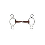 Mors 3 ou 4 anneaux pour cheval metalab pinchless