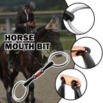 Mors de cheval en acier inoxydable, 125mm, en cuivre torsadé, equipement pour mors de cheval, anneau ... Mors de cheval en acier inoxydable, 125mm, en cuivre torsadé, equipement pour mors de cheval, anneau ...