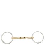 Mors double brisures pour cheval br equitation soft contact 10, 5 cm mixte argent�