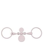 Mors double brisures pour cheval inox br equitation 12, 5 cm mixte bronze