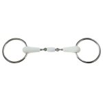 Mors a filet, a maillon ovale, a anneau libre flexible et a tige en cro�te pour cheval weatherbeeta korsteel ...