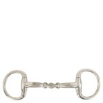Mors olive pour cheval br equitation satin sense 11, 5 cm mixte blanc